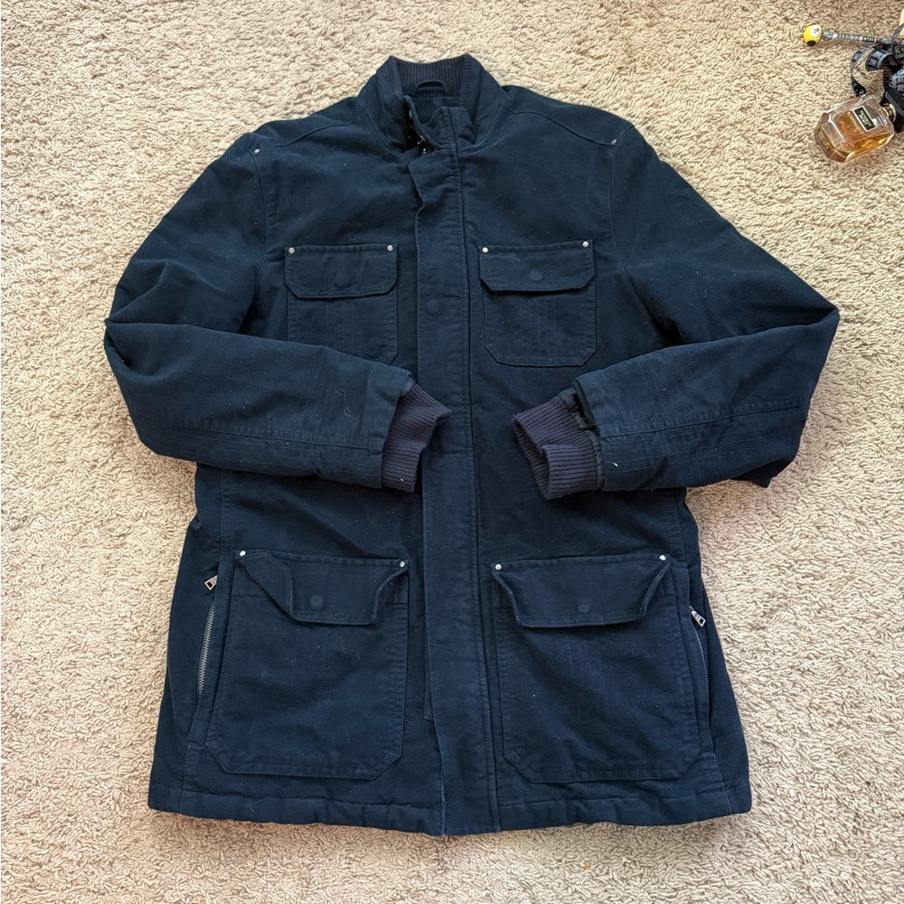 Alfani Dark Blue Military Style Jacket